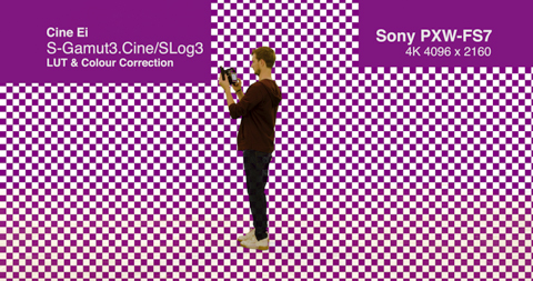 Slog3.cine with LUT & Colour Correction Keyed