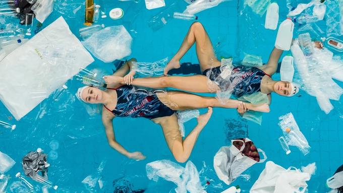 Swimming in plastic