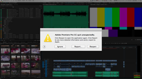 Dealing with crashes in Premiere Pro  