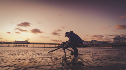 Setting up a tripod for stability