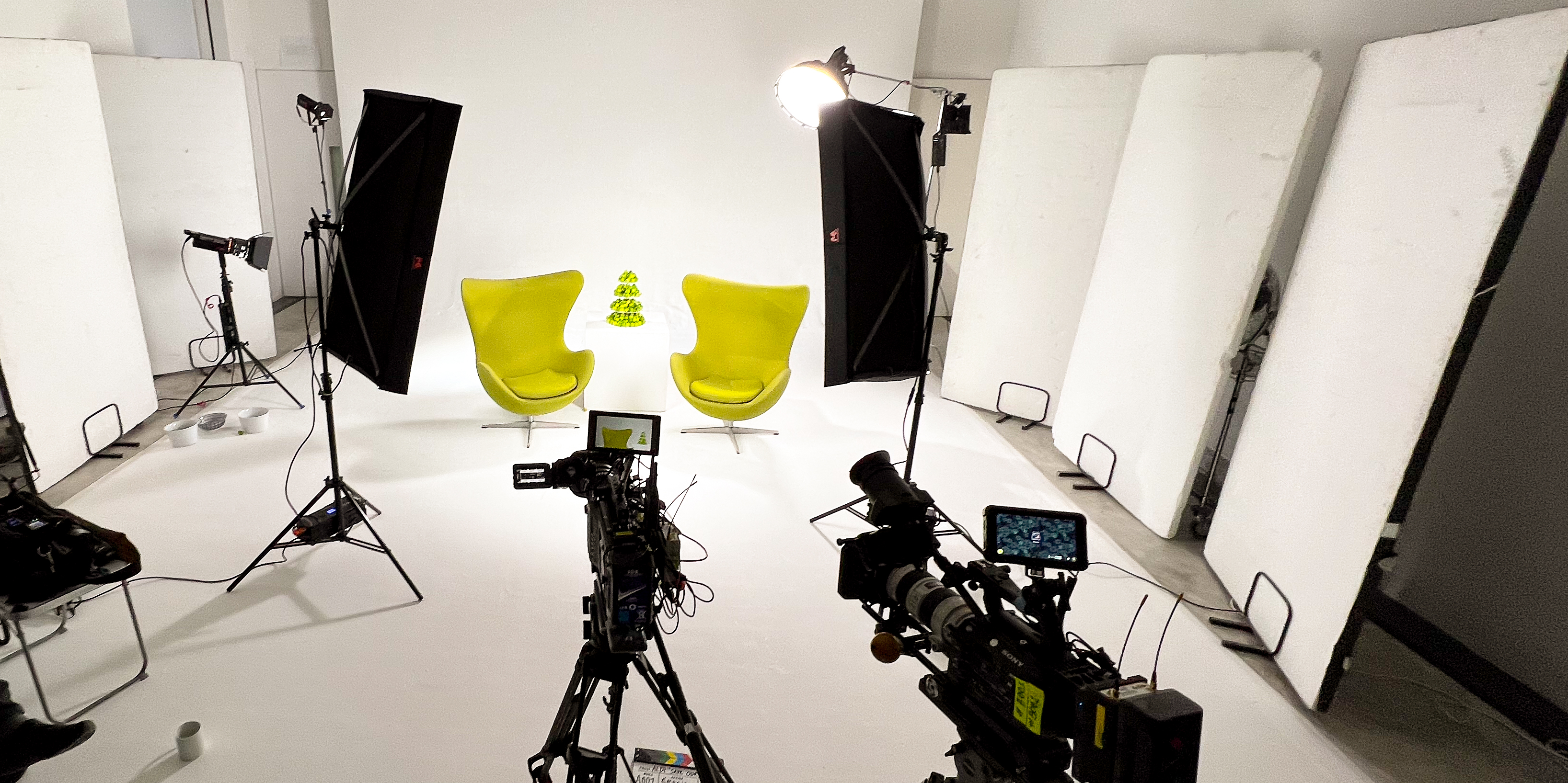 Podcast filming in London